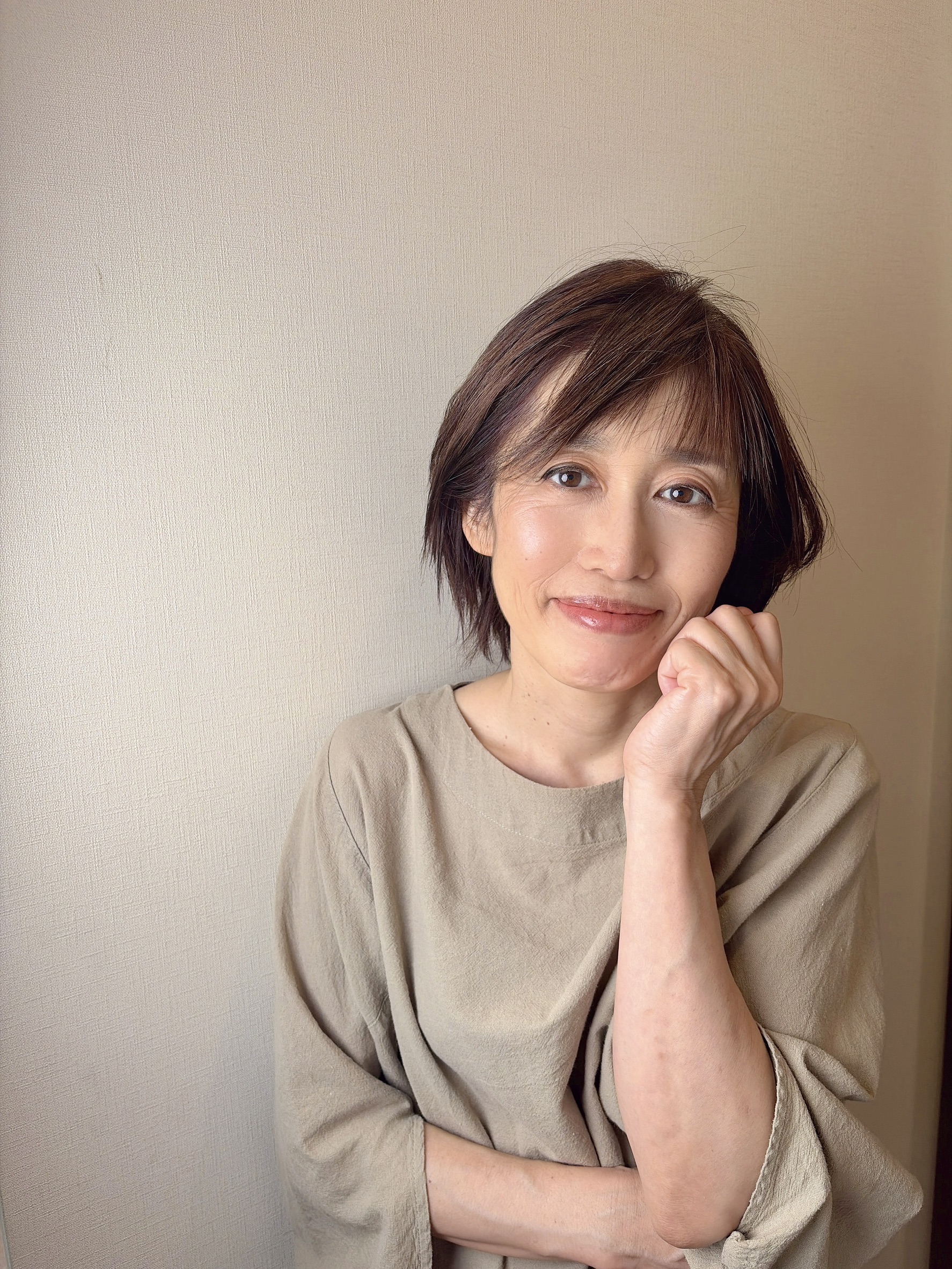 広島でメイクレッスンを受けた恵さんの笑顔｜PRIMAL＋